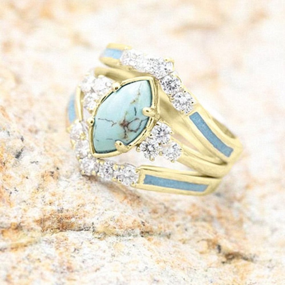 Turquoise wedding ring(s)